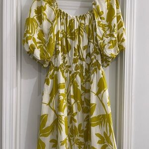 Anthropologie Maeve puffed sleeve dress